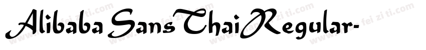 Alibaba Sans Thai Regular字体转换